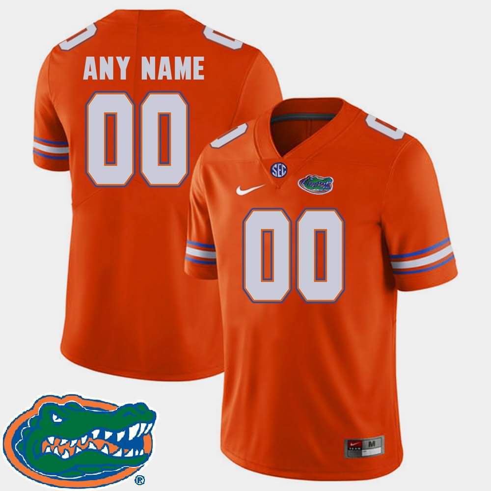 NCAA Florida Gators Customize Men's #00 Nike Orange 2018 SEC Stitched Authentic College Football Jersey TYB4564AG